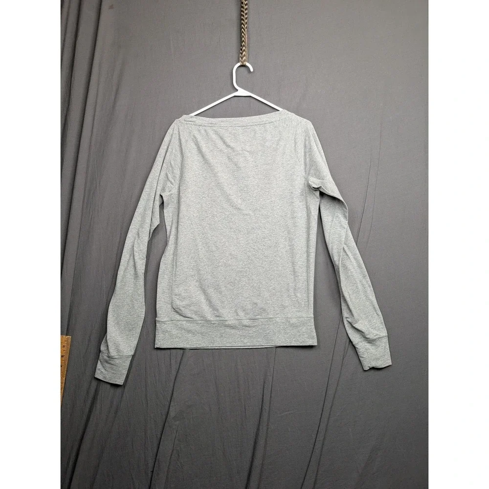 Nike Dri Fit Womens Gray Long Sleeve Top Small‎